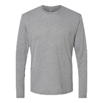 Next Level Men's Premium Heather Triblend Long-Sleeve Crew Tee
