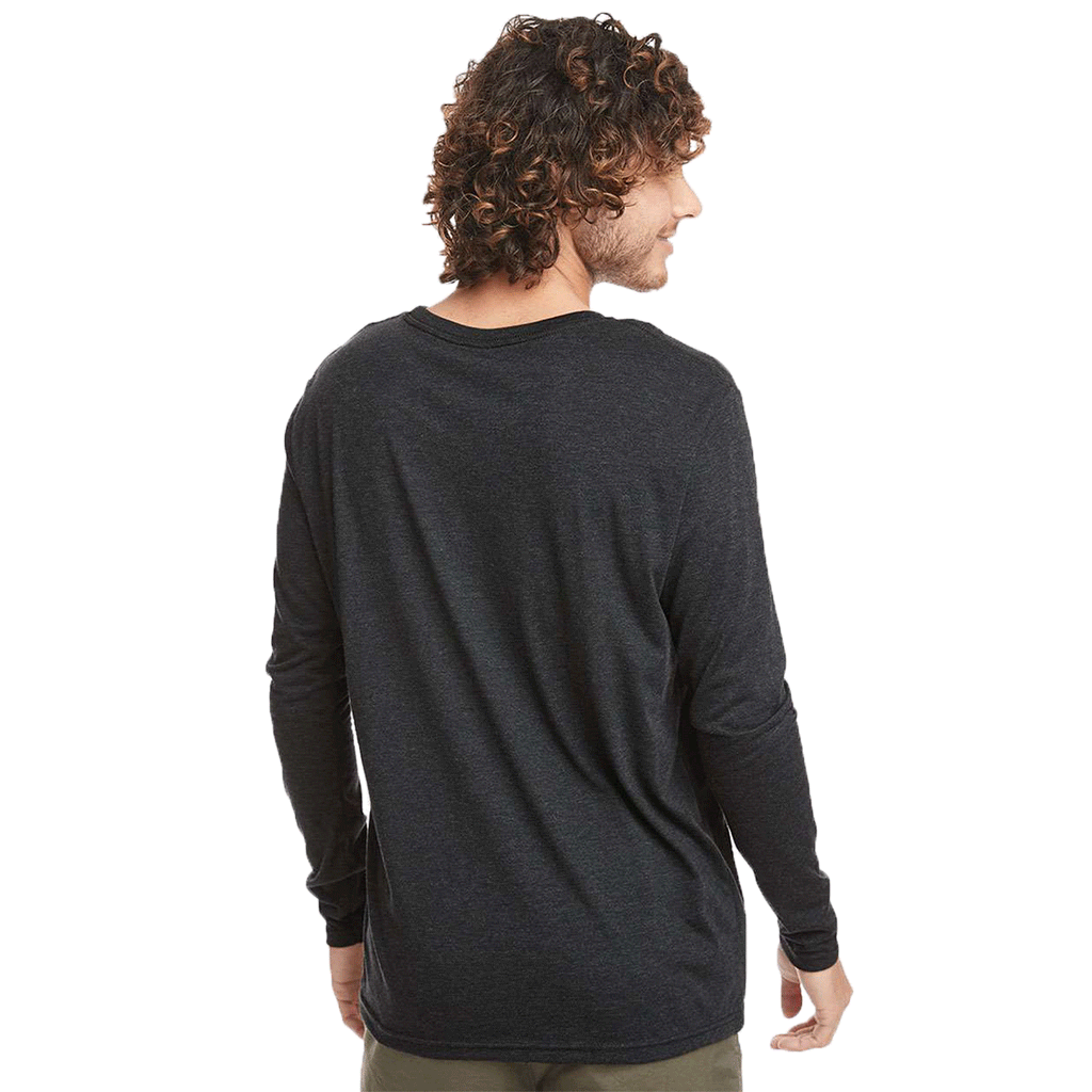 Next Level Men's Vintage Black Triblend Long-Sleeve Crew Tee