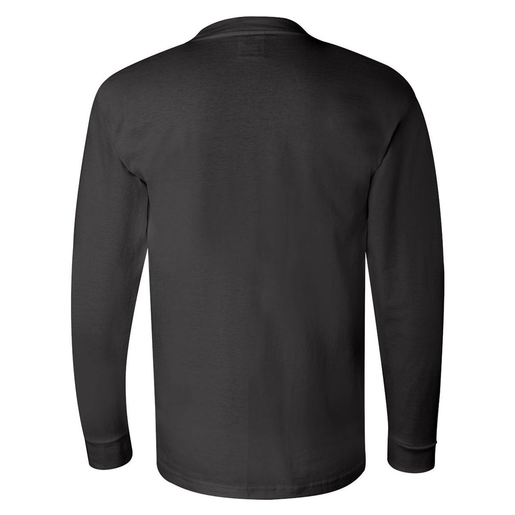 Bayside Men's Black USA-Made Long Sleeve T-Shirt