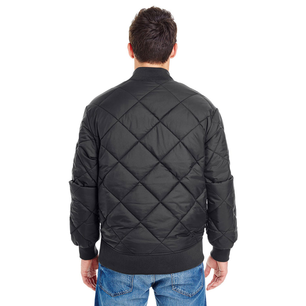 Dickies Men's Black 6 Oz. Diamond Quilt Jacket