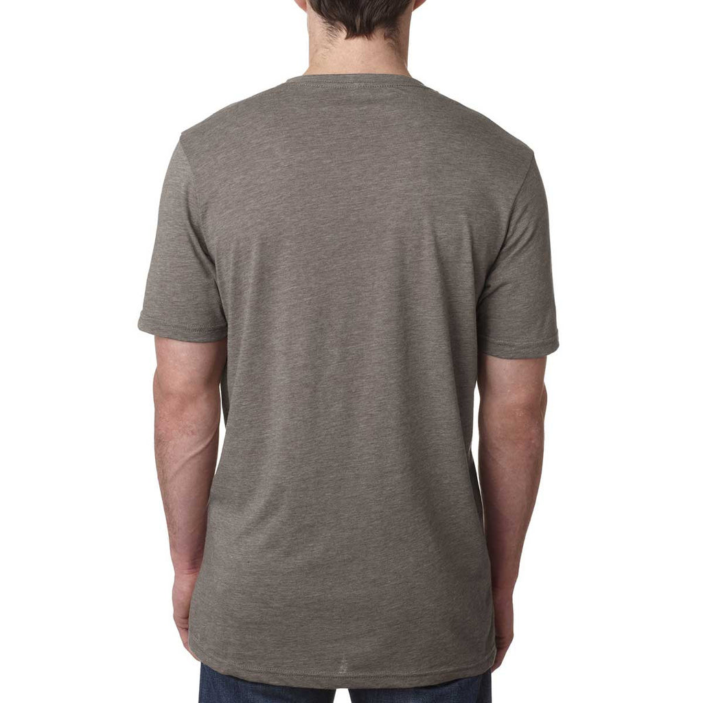 Next Level Men's Ash Poly/Cotton Short-Sleeve Crew Tee