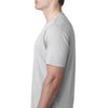 Next Level Men's Silver Poly/Cotton Short-Sleeve Crew Tee