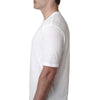 Next Level Men's White Poly/Cotton Short-Sleeve Crew Tee