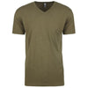 Next Level Men's Military Green Premium CVC V-Neck Tee