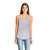 Next Level Women's Heather Grey Gathered Racerback Tank