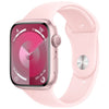 Apple Light Pink Watch Series 9 (GPS) 45mm Silver Aluminum Case with Sport Band