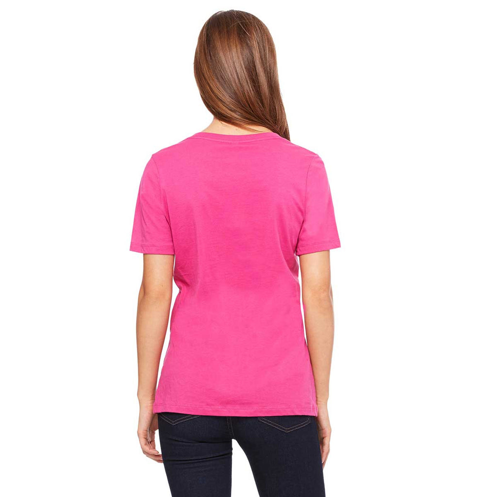 Bella + Canvas Women's Berry Relaxed Jersey Short-Sleeve V-Neck T-Shirt