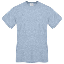 Next Level Unisex Snow Heather Indigo Sueded Snow Crewneck T-Shirt