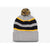 Pacific Headwear Heather Black/Gold Loose Fit Pom-Pom Beanie