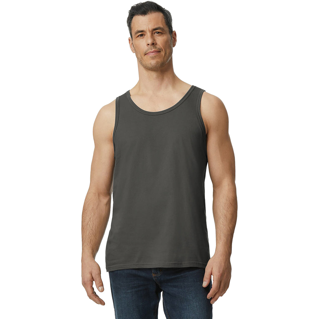 Gildan Men's Charcoal Softstyle Tank Top