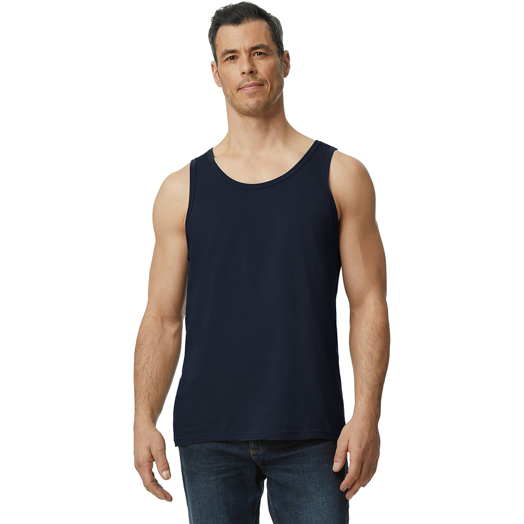 Gildan Men's Navy Softstyle Tank Top