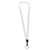 BIC White 1/2 Inch Lanyard with Key Ring