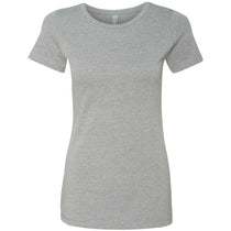 Next Level Women's Dark Heather Grey CVC Crew Tee