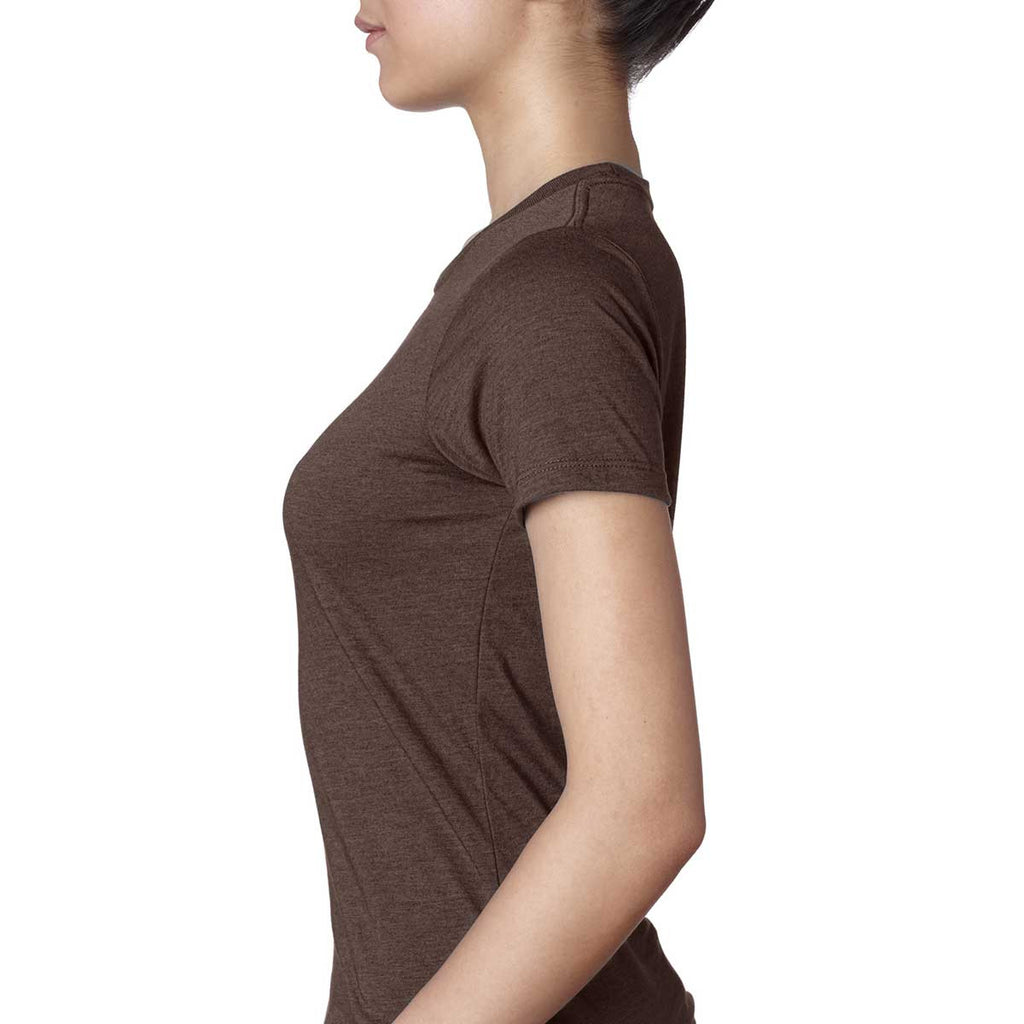 Next Level Women's Espresso CVC Crew Tee