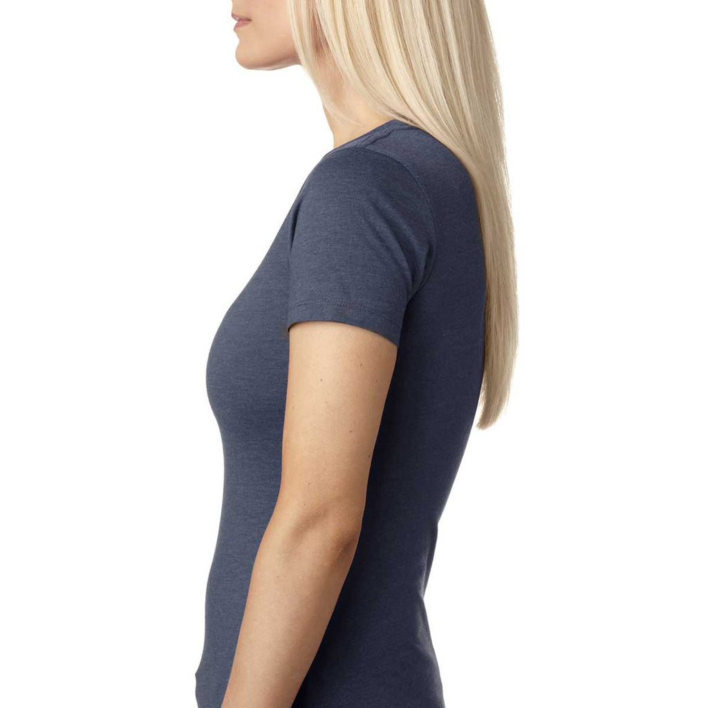 Next Level Women's Indigo CVC Crew Tee