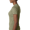 Next Level Women's Light Olive CVC Crew Tee