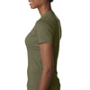 Next Level Women's Military Green CVC Crew Tee