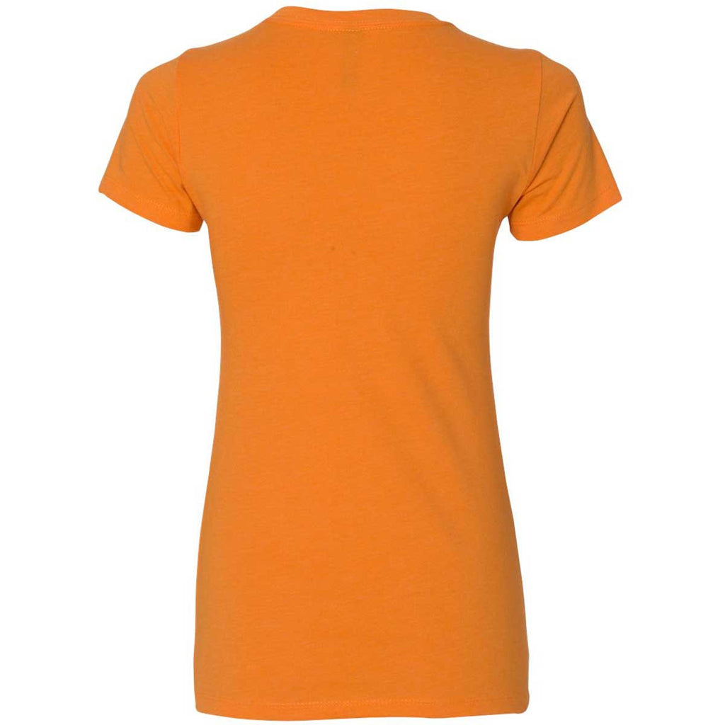 Next Level Women's Orange CVC Crew Tee