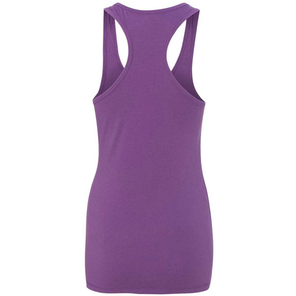 Next Level Women's Purple Berry Jersey Racerback Tank