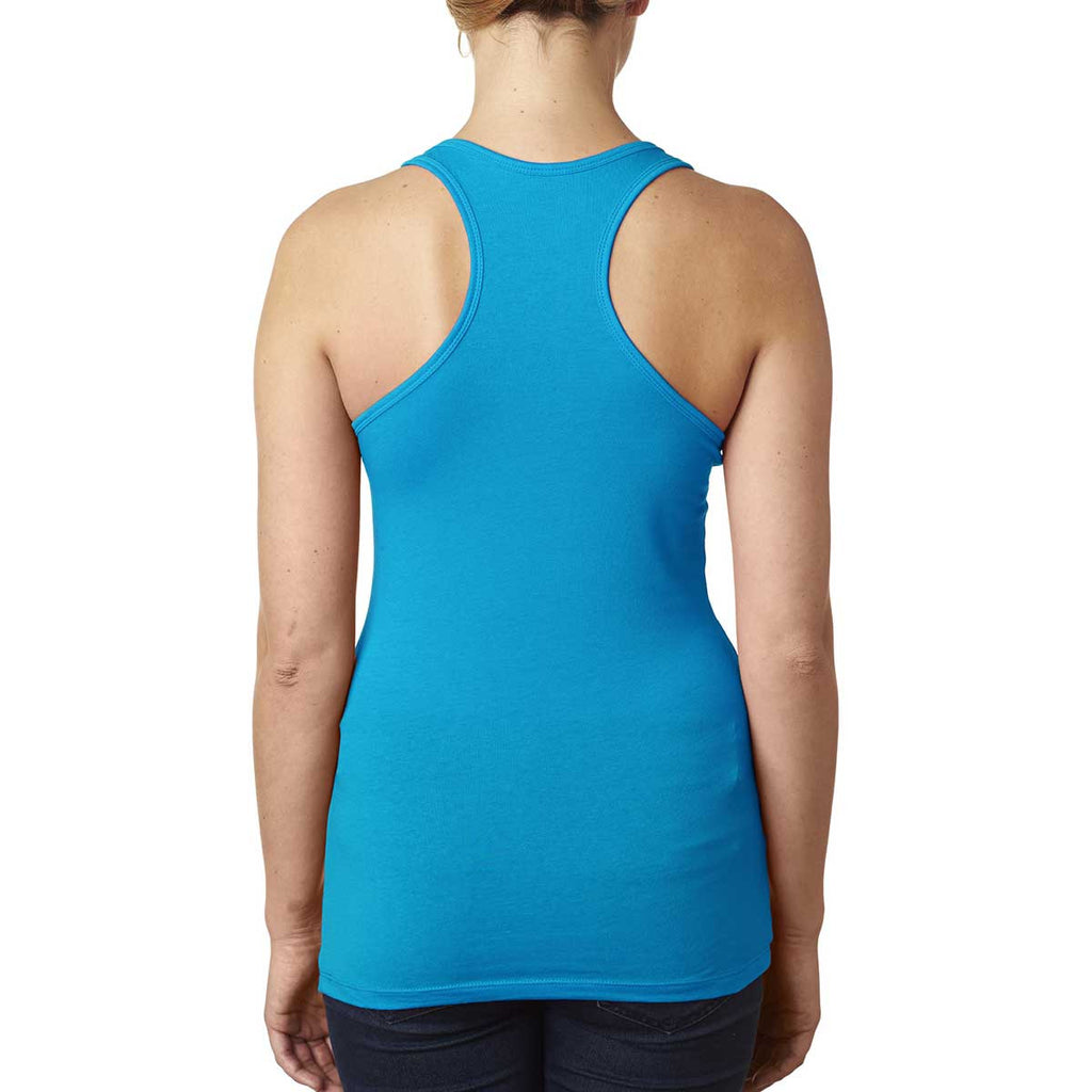 Next Level Women's Turquoise Jersey Racerback Tank