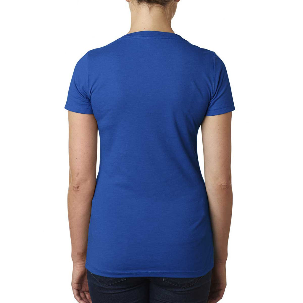 Next Level Women's Royal CVC Deep V Tee