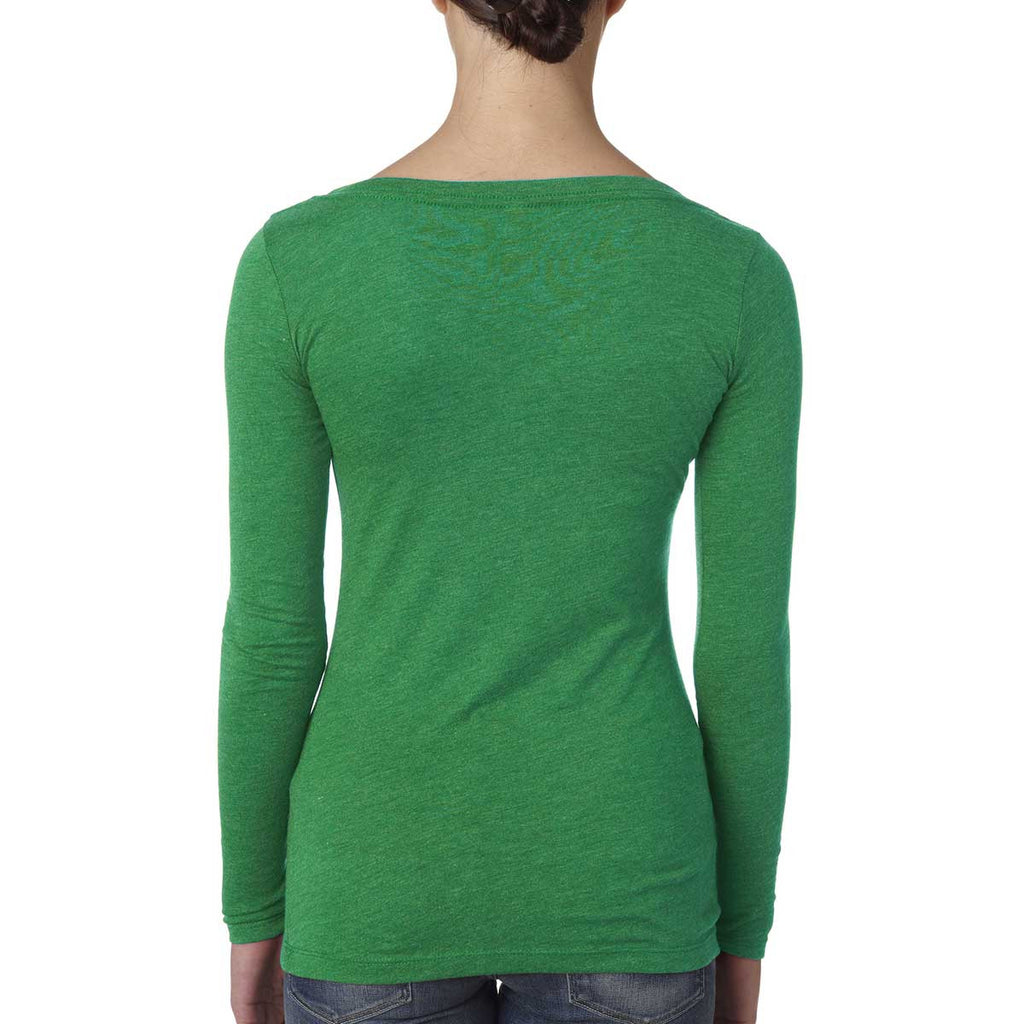 Next Level Women's Envy Triblend Long-Sleeve Scoop Tee