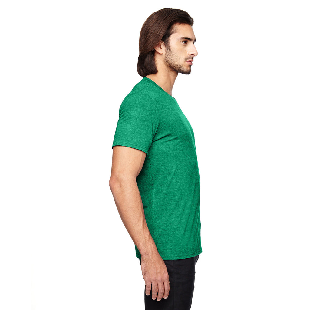 Anvil Men's Heather Green Triblend T-Shirt