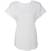 Next Level Women's Heather White Triblend Dolman