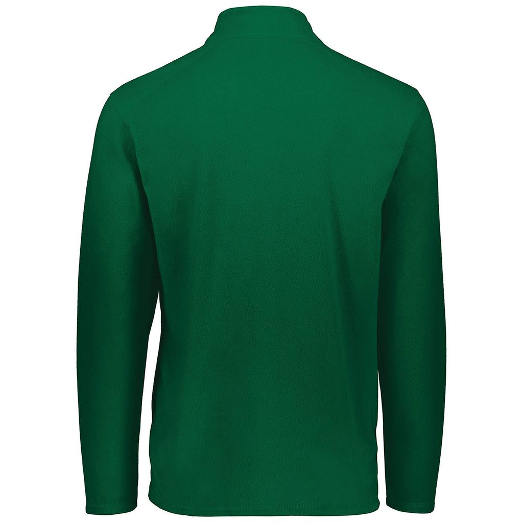 Augusta Sportswear Men's Dark Green Micro-Lite Fleece 1/4 Zip Pullover