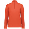 Augusta Sportswear Women's Orange Micro-Lite Fleece 1/4 Zip Pullover