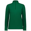 Augusta Sportswear Women's Dark Green Micro-Lite Fleece 1/4 Zip Pullover