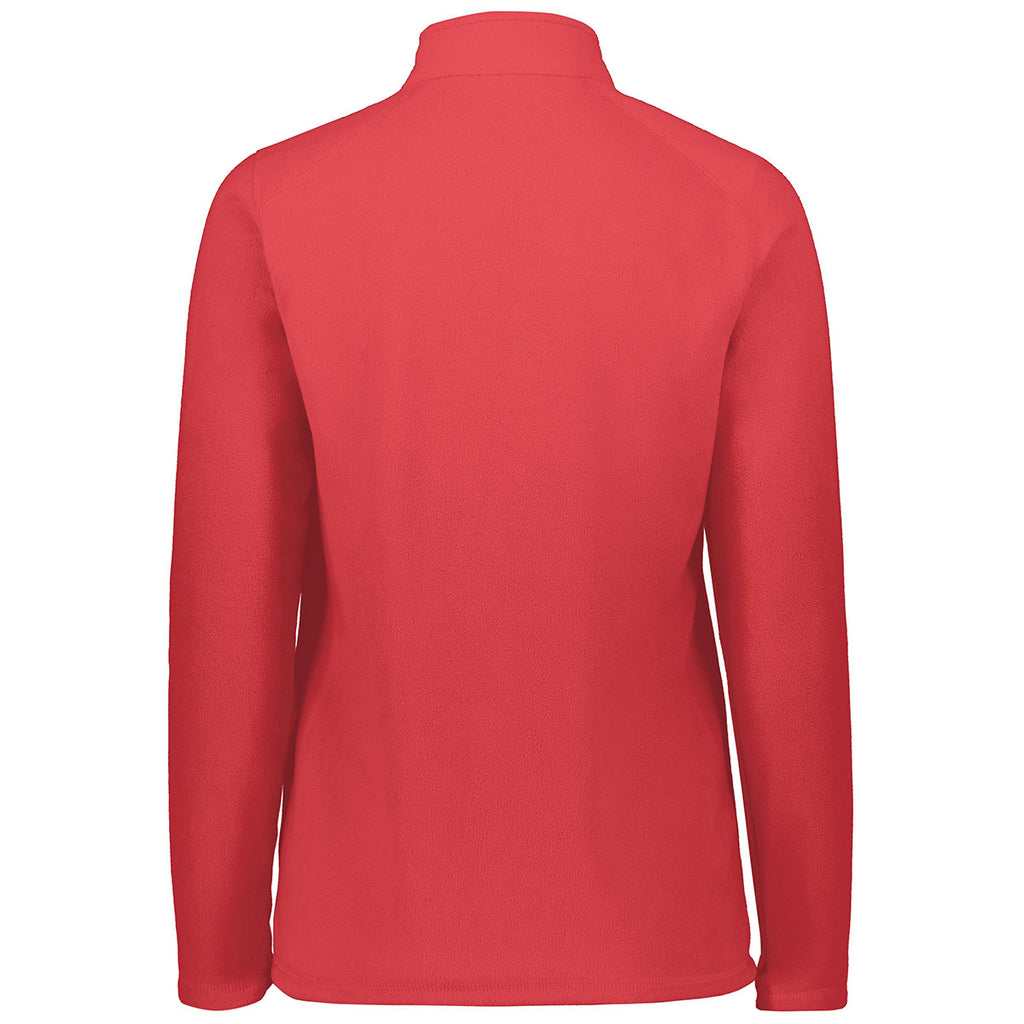 Augusta Sportswear Women's Scarlet Micro-Lite Fleece 1/4 Zip Pullover