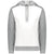 Augusta Sportswear Men's White/Grey Heather Three-Season Fleece Pullover Hoodie