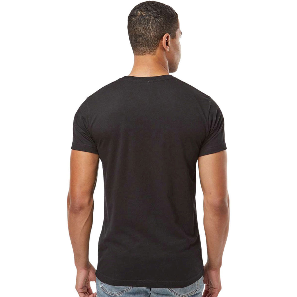 LAT Men's Blended Black Fine Jersey Tee