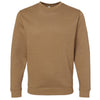 LAT Unisex Coyote Brown Elevated Fleece Crewneck Sweatshirt