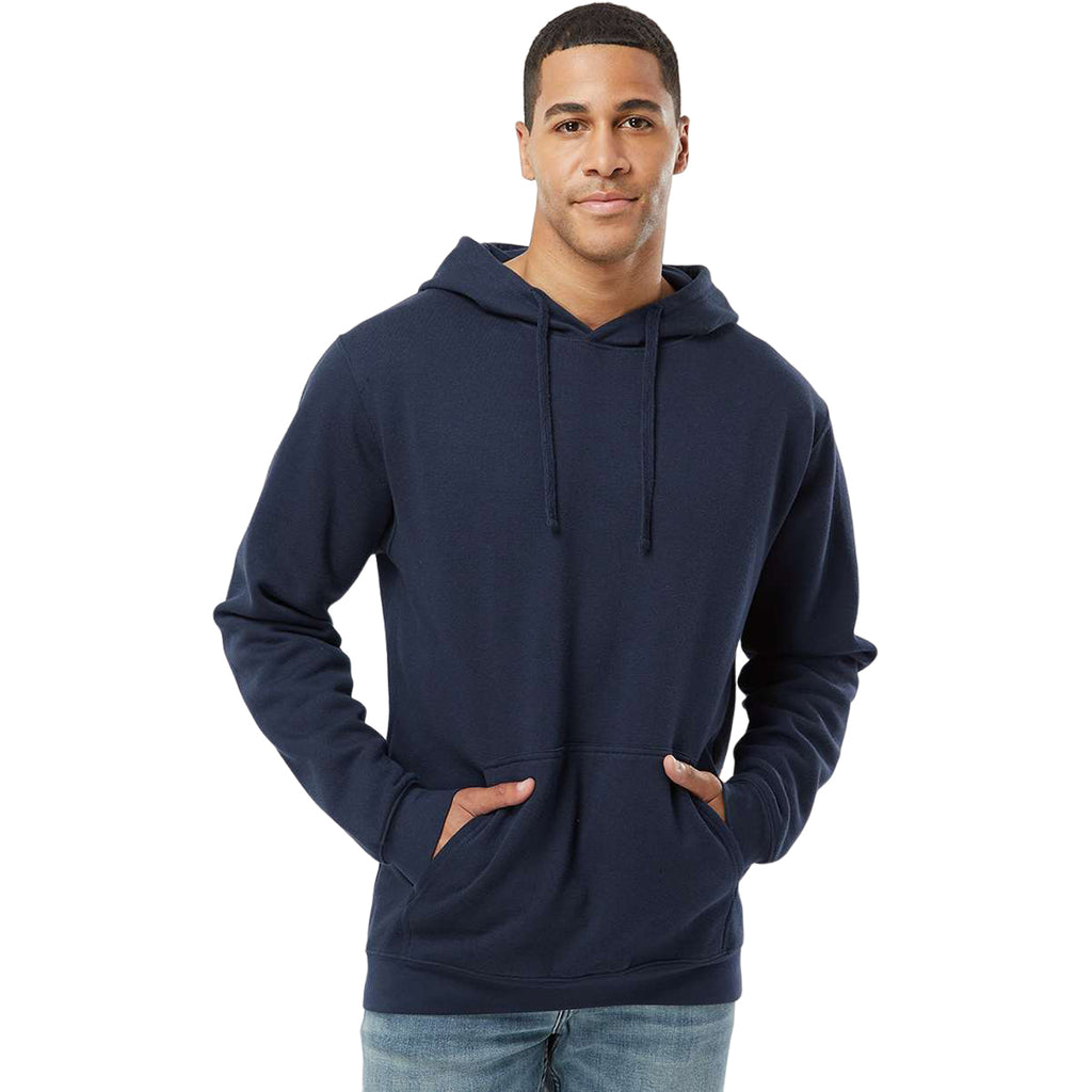 LAT Unisex Navy Elevated FleeceBasic Hoodie