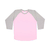 LAT Men's Pink/Vintage Heather Baseball Fine Jersey T-Shirt