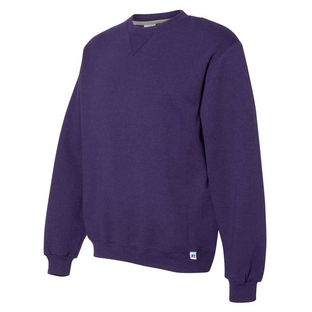 Russell Athletic Men's Purple Dri Power Crewneck Sweatshirt