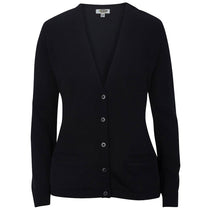 Edwards Women's Navy Jersey Knit Acrylic Cardigan