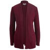 Edwards Women's Burgundy Open Acrylic Cardigan