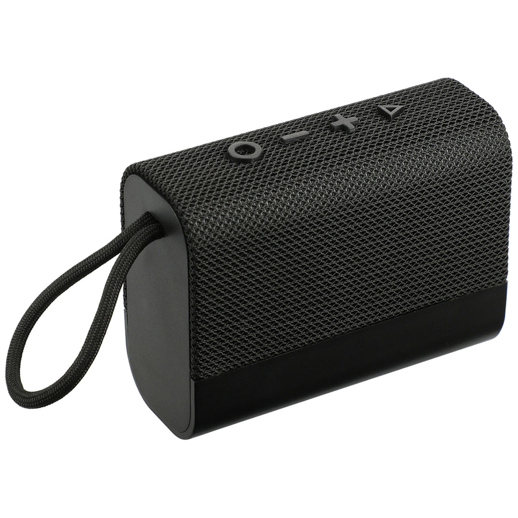 Leeds Black Fabric Banner Waterproof Bluetooth Speaker