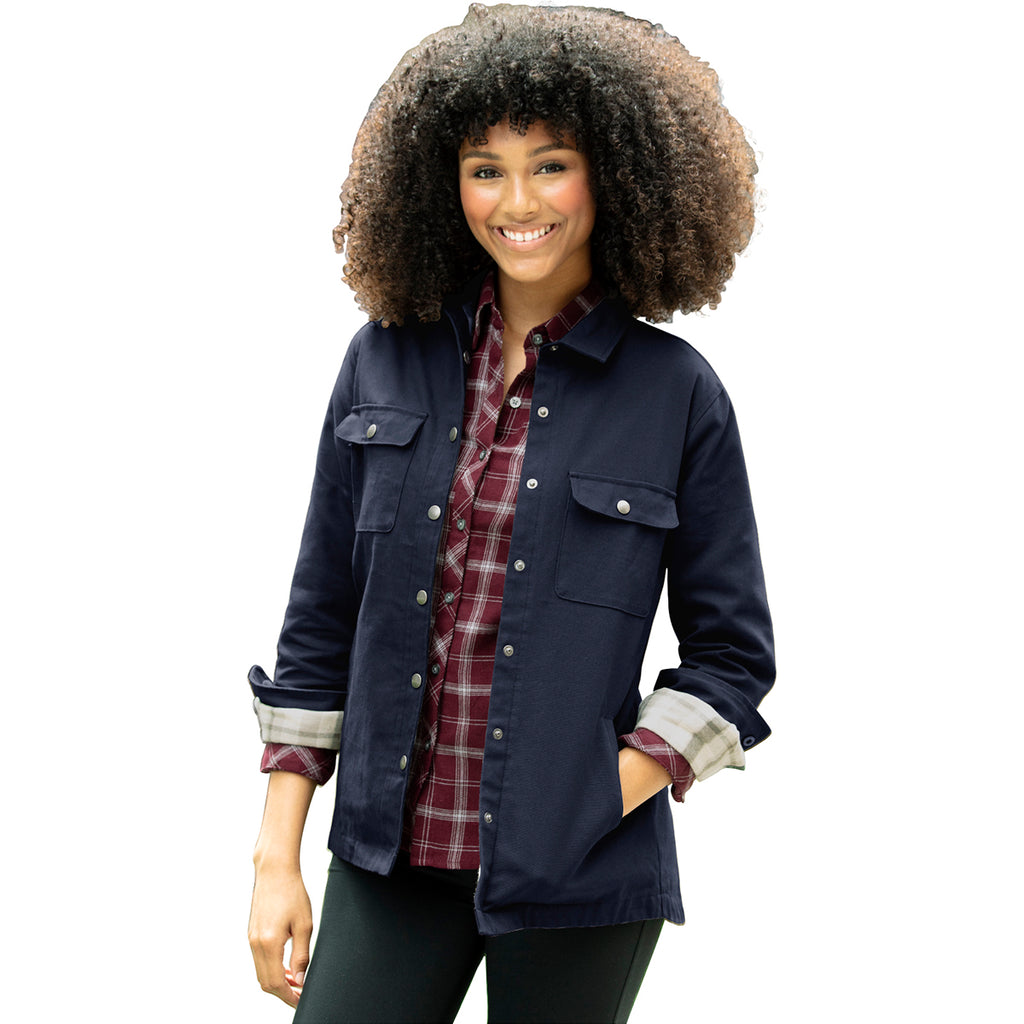 Vantage Women's Navy Boulder Shirt Jacket