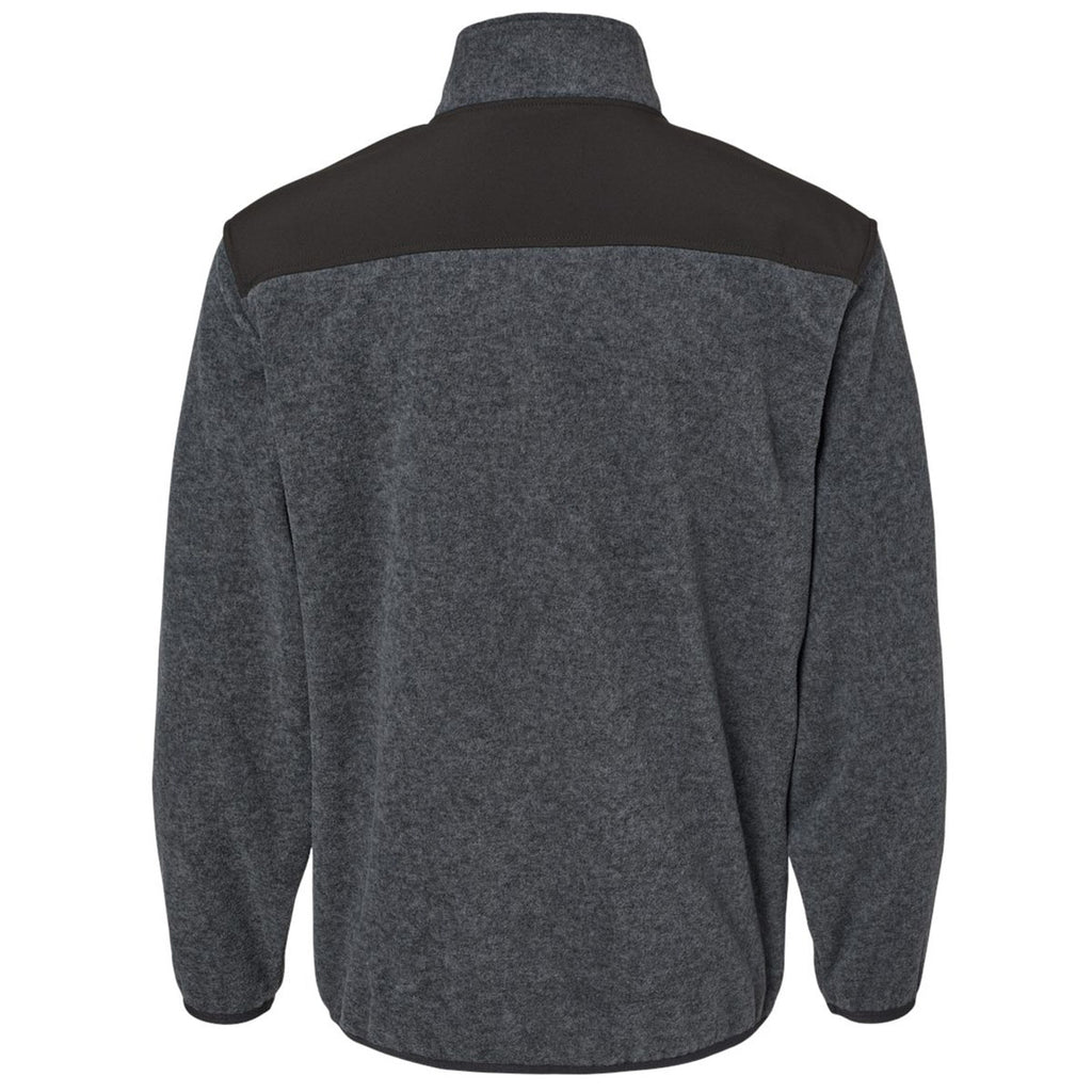 Dri Duck Men's Charcoal Ranger Melange Fleece Pullover