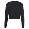 Bella + Canvas Women's Black Cropped Crew Fleece