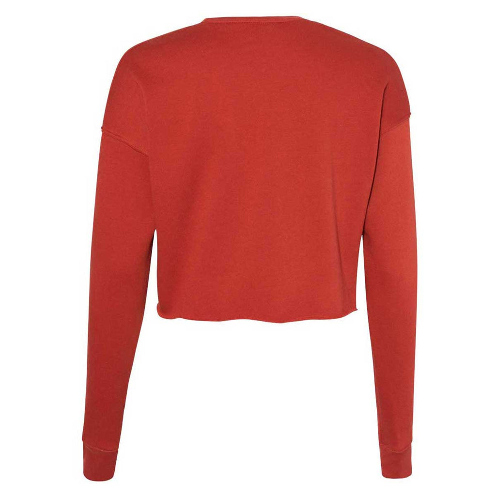 BELLA + CANVAS Women's Brick Cropped Crew Fleece