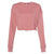 BELLA + CANVAS Women's Mauve Cropped Crew Fleece