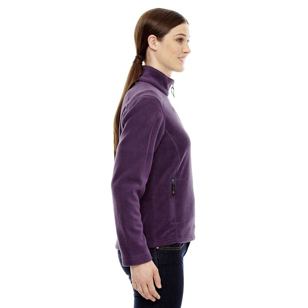 North End Women's Mulberry Purple Voyage Fleece Jacket