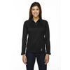 North End Women's Black Radar Half-Zip Performance Long-Sleeve Top