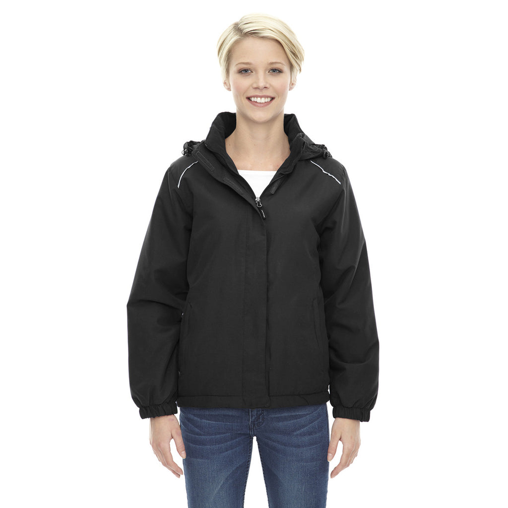 Core 365 Women's Black Brisk Insulated Jacket