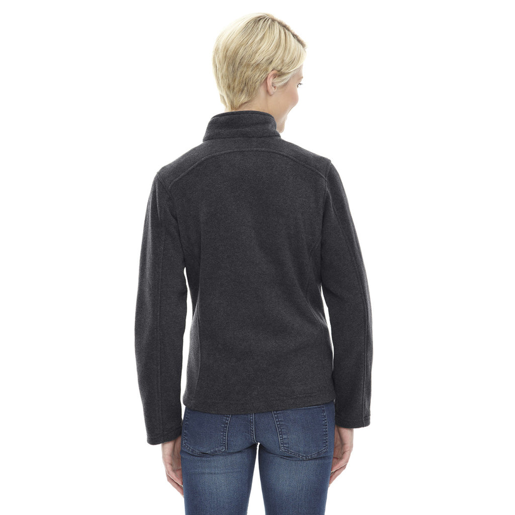 Core 365 Women's Heather Charcoal Journey Fleece Jacket